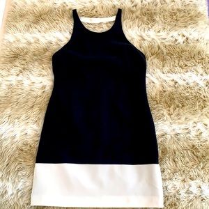 Jay Godfrey Color-block Black and White Cocktail Dress.